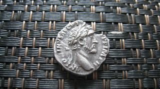 Silver Denarius Of Antoninus Pius 138 - 161 Ad Ancient Roman Coin photo