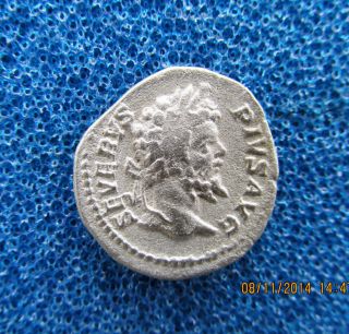 Septimius Severus Ar Denarius.  Rome,  Ad 193 - 211.  Severvs Pivs Avg photo