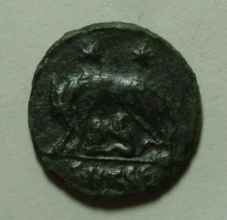 Constantine Vrbs Roma She - Wolf With Mark/romulus & Remus/rare Roman Coin 333ad photo
