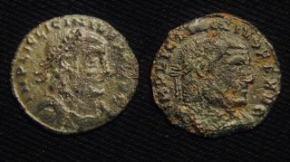 2 Folli Emperor Licinius I Ad 308 - 324 Iovi Conservatori - Thessaloniki photo