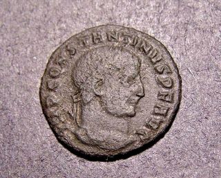 Constantine I The Great,  Jupiter Rules World,  318 Ad,  Rare Imperial Roman Coin photo