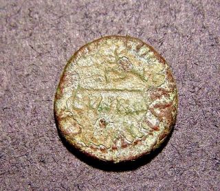 Claudius,  Hand Measures Emperor ' S Grain In 54 A.  D. ,  Ancient Imperial Roman Coin photo