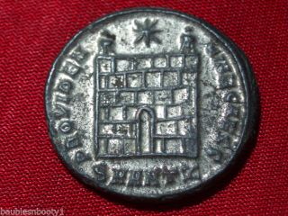 Ancient Bust Constantine The Great 307 - 337 Ad Silvered Follis Camp Gate Bnb Pt2 photo