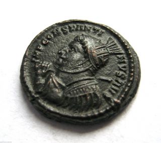 317 Ad British Found Emperor Crispus Roman Period Ae 3 Bronze Coin.  London photo