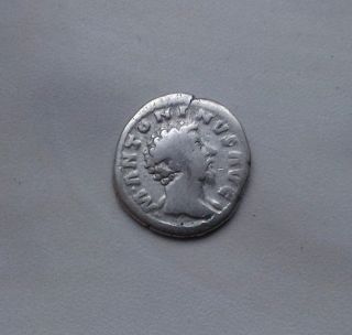 Coin Marcus Aurelius Roman Denarius 161 - 180 A.  D 0128 photo
