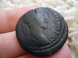 Antoninus Pius Sesterce Sestertius 17.  84 Gr,  Lovely Dark Brown Patina photo