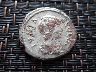 Fouree Denarius Julia Domna Wife Of Septimius Severus Ancient Roman Coin photo