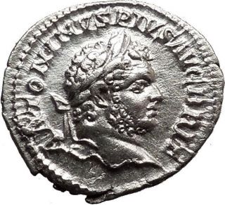 Caracalla 198ad Ancient Silver Authentic Roman Coin Liberalitas Cult I19679 photo