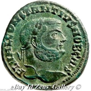 Constantius I Father Of Constantine The Great Alexandria Egypt Follis Coin photo