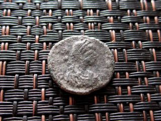 Arcadius 383 - 408 Ad Ae4 Three Emperors Ancient Roman Coin photo