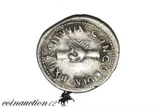 Roman Silver Denarius Nerva Concordia Exercituum photo