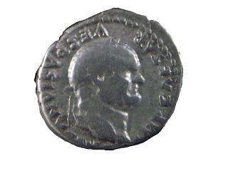 Ar Silver Denarius Of Emperor Vespasian,  Pon Max Tr P Cos Vi,  69 - 79 Ad 60009 photo