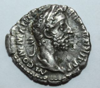 Roman Silver Denarius Of Commodus photo