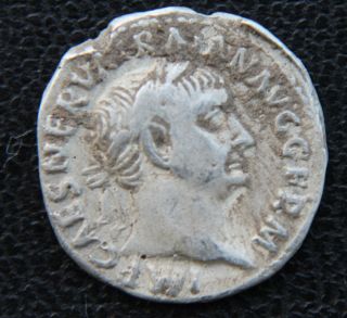 Roman Silver Denarius Of Trajan 98 - 117 Ad Rev:victory photo