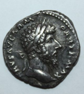 Roman Silver Denarius Of Lucius Verus photo
