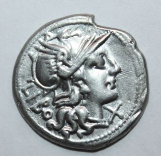 Roman Republic Silver Denarius Q Marcius Libo photo
