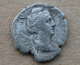 Roman Silver Denarius Of Faustina Sr.  Augusta 138 - 141ad Rev:pietas photo