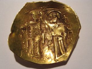 Byzantine Ancient Gold Coin photo
