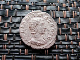 Silver Denarius Of Julia Mamaea Mother Of Severus Alexander Ancient Roman Coin photo