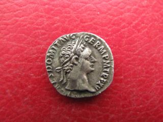 Domitian Ar Denarius 81 - 96 Ad Minerva photo