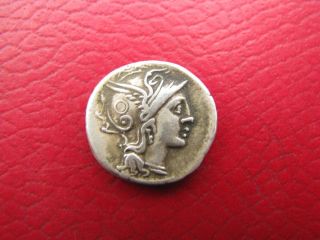 Roman Republic Ar Denarius C.  Claudius Pulcher 110 - 109 Bc photo