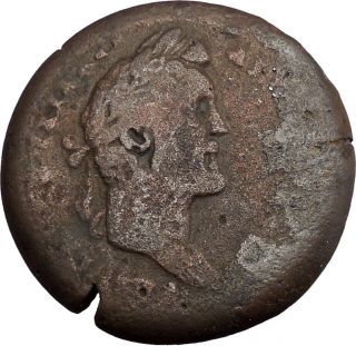 Antoninus Pius 161ad Alexandria Egypt Drachm Ancient Roman Coin Tyche I38613 photo