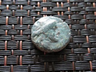 Ancient Greek Bronze Coin Of Odessos Colony Miletus Thrace 200 Bc With Great God photo