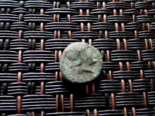 Ancient Greek Bronze Coin Unknown Very Interesting / 8mm photo