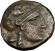 Pergamon 282bc Rare Ancient Greek Coin Athena Cult Coiled Cosmic Serpent I37391 Coins: Ancient photo 1