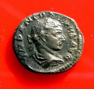 Legionar Denarius Limes Ancient Roman Billon Coin Antoninus Elagabal Rare photo
