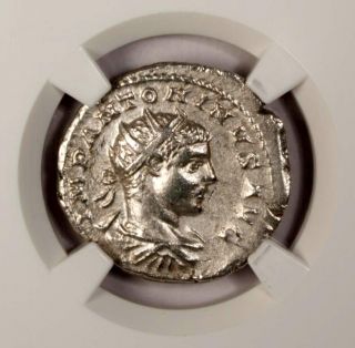 Roman Empire Elagabalus Ad 218 - 222 Ar Double Denarius Ngc Xf Silver Felicitas photo