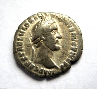 140 A.  D Emperor Antoninus Pius Roman Period Imperial Ar Silver Denarius Coin.  Vf photo
