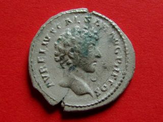 Rare Roman Silver Denarius Of Emperor Marcus Aurelius photo