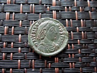 Theodosius I 379 - 395 Ad Vot In Wreath Ancient Roman Coin photo