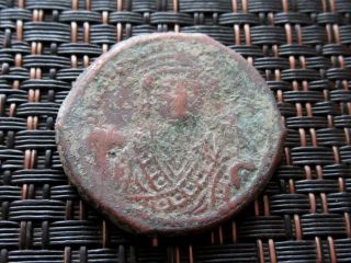 Tiberius Ii 578 - 582 Ad Ae Follis Antioch Bronze Coin Large 