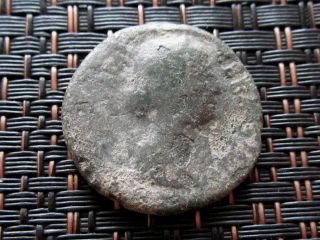 Bronze Ae As Of Faustina Ii Wife Of Marcus Aurelius Ancient Roman Coin photo