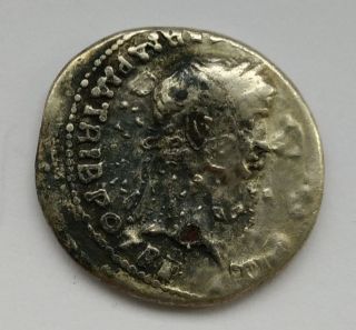 Claudius Ancient Fouree Denarius - Authentic Ancient Roman Coin photo