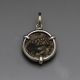 Ancient Coin Pendant With Authentic Widow ' S Mite Coin,  Sterling Silver Pendant Coins: Ancient photo 1