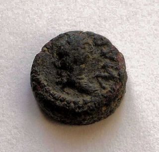 Interesting Unidentified Ancient Bronze Coin Ae12mm 3.  0 Grams photo