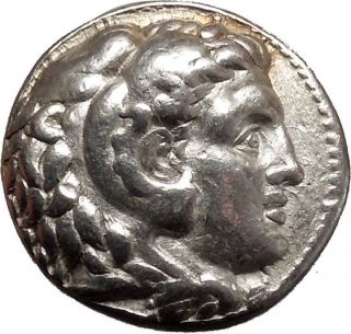 Alexander Iii The Great 315bc Silver Tetradrachm Greek Coin Hercules I44060 photo