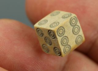 Stunning Dice,  Bone,  Game,  Gamble,  Fortune,  Roman Imperial,  1.  - 4.  Century A.  D. photo