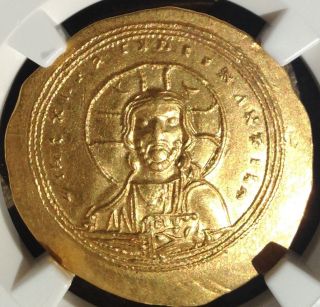 Byzantine Empire Constantine Ix Gold Histamenon Ngc Ms State 5/5 5/5 photo