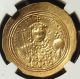 Byzantine Empire Constantine Ix Gold Histamenon Ngc Ms State 5/5 5/5 Coins: Ancient photo 1