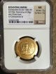 Byzantine Empire Constantine Ix Gold Histamenon Ngc Ms State 5/5 5/5 Coins: Ancient photo 2