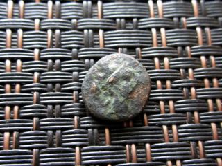 Ancient Greek Bronze Coin Unknown Very Interesting / 10mm photo