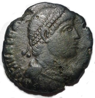 Ancient Roman Bronze Coin Valentinian I 364 - 375ad photo