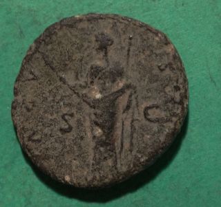 Tater Roman Imperial Ae As Coin Of Faustina Sr Ceres photo