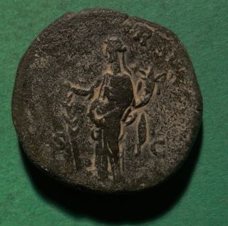 Tater Roman Imperial Ae Dupondius Coin Of Crispina Hilaritas photo