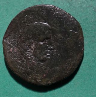 Tater Roman Imperial Ae As Coin Augustus Caesar Sc photo