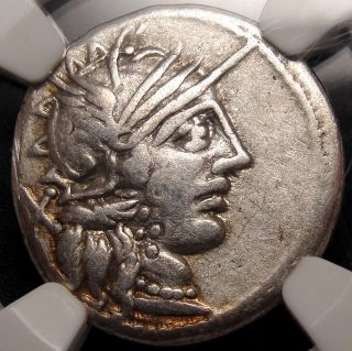Porcia Cato Ngc Vf 4/5 - 4/5 Very Rare Roman Republic Coin Worth Over 400 Ex - Sol photo